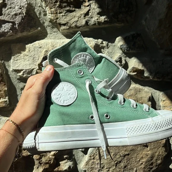 Converse Chuck Taylor mint green All Star Platform Move Style Shoes Women's 7.5 - Picture 5 of 6